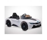 Voiture Electrique 1 Place Enfant KINGTOYS BMW I8 60W - Blanc