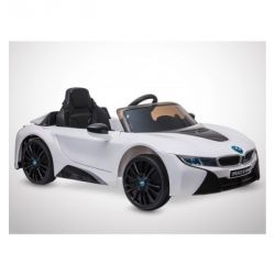 Voiture Electrique 1 Place Enfant KINGTOYS BMW I8 60W - Blanc