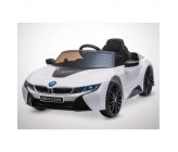 Voiture Electrique 1 Place Enfant KINGTOYS BMW I8 60W - Blanc