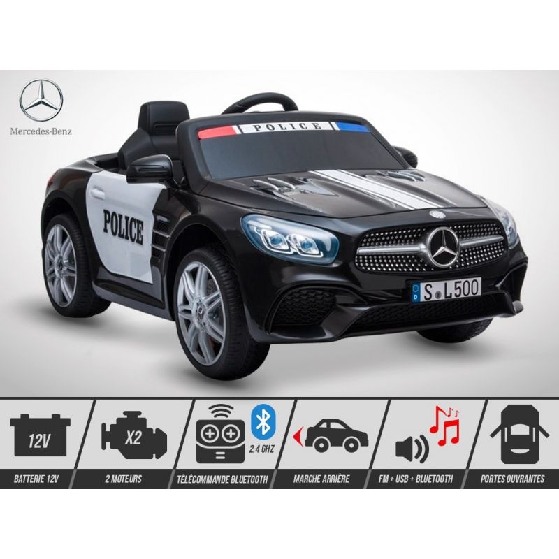 Voiture Electrique 1 Place Enfant 80W Mercedes SL 500 - Police