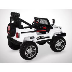 Voiture Electrique 2 Places Enfant 180W 4x4 Jeep - Blanc