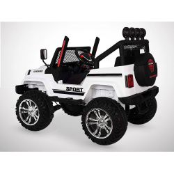 Voiture Electrique 2 Places Enfant 180W 4x4 Jeep - Blanc