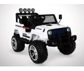 Voiture Electrique 2 Places Enfant 180W 4x4 Jeep - Blanc