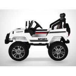 Voiture Electrique 2 Places Enfant 180W 4x4 Jeep - Blanc