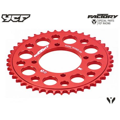 Red Rear Sprocket CNC YCF 420 (41, 43, 45 teeth)