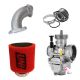 Pack Carburateur KEIHIN PE28mm + Filtre à air UNI - Rouge