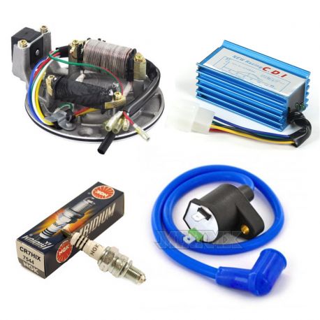 Complete Set Racing Universal Magneto + Spark + Coil Line + CDI