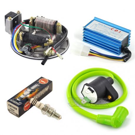Complete Set Racing Universal Magneto + Spark + Coil Line + CDI
