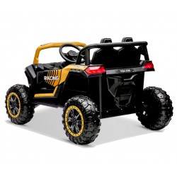 Buggy elettrico bambini + Telecomando 1 posto 12V 4x25Watt UTV-MX - Gold