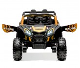 Buggy électrique enfant 1 Place + Télécommande 12V 4x25Watt  UTV-MX - Gold