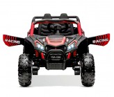 Buggy elettrico bambini + Telecomando 1 posto 12V 4x25Watt UTV-MX - Rosso