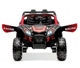 Buggy elettrico bambini + Telecomando 1 posto 12V 4x25Watt UTV-MX - Rosso