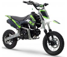 Dirt Bike Mini MX Rookie 110cc Semi-automatico 12&quot;/10&quot; - Verde (2024)