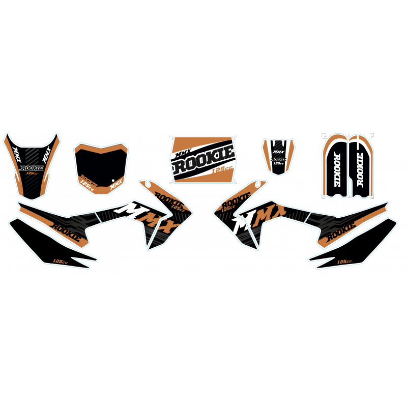 Kit décoration CRF110S - Rookie 125 - Orange