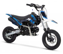 Dirt Bike Mini MX Rookie 110cc Semi-automatique 12&quot;/10&quot; - Bleu (2024)