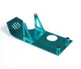 Sabot Moteur Alu Turquoise Cradlemount