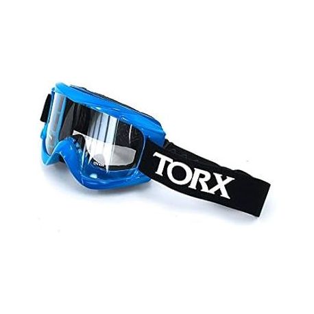 Maschera motocross TORX - Blù Neon