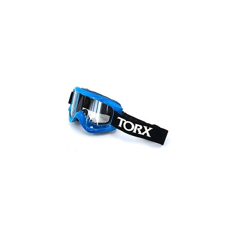 Maschera motocross TORX - Blù Neon