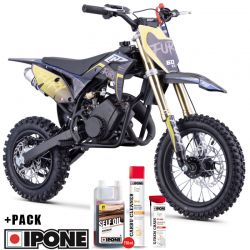 Pit Bike CRZ Fury Double Pot 60cc 2T 10"/12" - Jaune (2024)