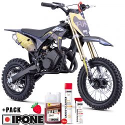 Pit Bike CRZ Fury Double Pot 60cc 2T 10"/12" - Jaune (2024)