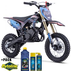 Pit Bike CRZ Fury Double Pot 60cc 2T 10"/12" - Bleu (2024)
