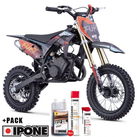 Pit Bike CRZ Fury Double Pot 60cc 2T 10"/12" - Orange (2024)