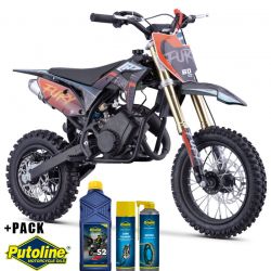 Pit Bike CRZ Fury Double Pot 60cc 2T 10"/12" - Orange (2024)
