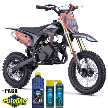 Pit Bike CRZ Fury Double Pot 60cc 2T 10"/12" - Orange (2024)