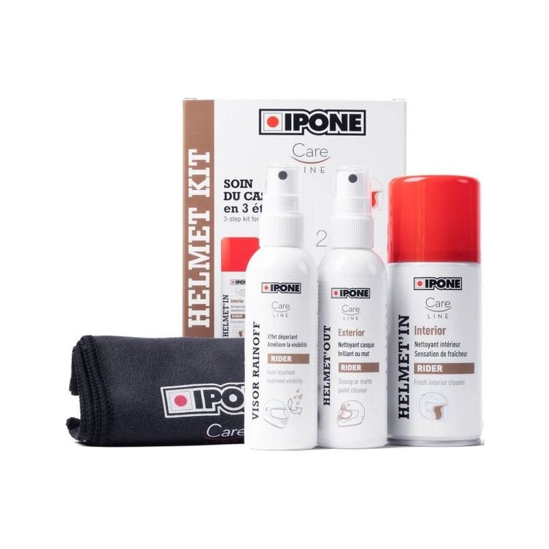 Pack entretien casque et visière IPONE - CARE LINE