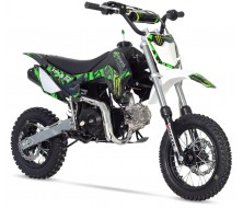 Dirt Bike Mini MX Rookie 110cc Semi-automatique 12&quot;/10&quot; - Monster (2024)