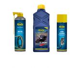 Pack Entretien 2T Synthétique PUTOLINE (Moteur, Chaine, Carburateur)