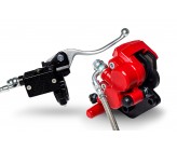 Kit freno anteriore a doppio pistoncino - 51mm - Rosso