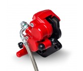 Kit freno anteriore a doppio pistoncino - 51mm - Rosso
