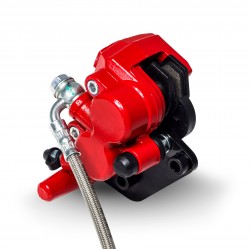Kit freno anteriore a doppio pistoncino - 51mm - Rosso