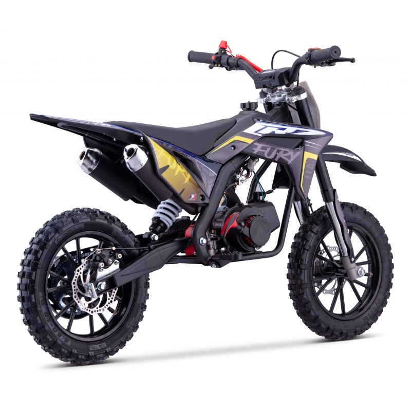 Pocket Bike CRZ Fury Double Pot 49cc 2T 10"/12" - Jaune (2024) Pocket Bike CRZ Fury Double Pot 49cc 2T 10"/12" - Jaune (2024)