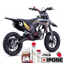 Pocket Bike CRZ Fury Double Pot 49cc 2T 10"/12" - Jaune (2024)