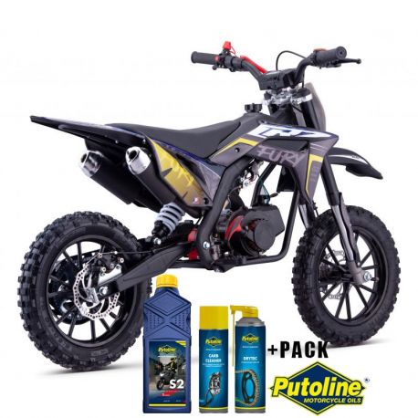 Pocket Bike CRZ Fury Double Pot 49cc 2T 10"/12" - Jaune (2024)