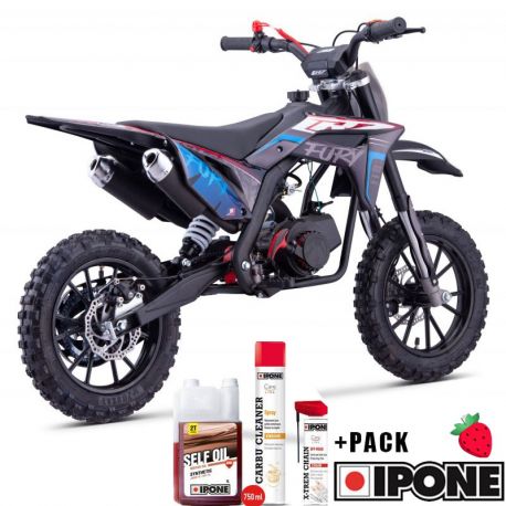 Pocket Bike CRZ Fury Double Pot 49cc 2T 10"/12" - Bleu (2024)