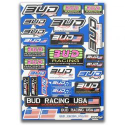 Aufkleberbogen BUD RACING...