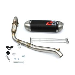 Echappement YCF SCALVINI by Mini 107 Single Alu INOX (Cadre START)