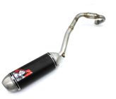 Echappement YCF SCALVINI by Mini 107 Single Alu INOX (Cadre START)
