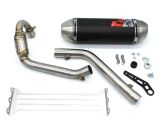 Echappement YCF SCALVINI Single Alu INOX (Cadre START)
