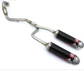 Echappement YCF SCALVINI by Mini 107 Single Alu INOX (Cadre BIGY)