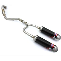Echappement YCF SCALVINI by Mini 107 Single Alu INOX (Cadre BIGY)