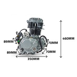 Moteur vertical 4T YX - 300cc Demarreur Electrique - Refroidissement à air