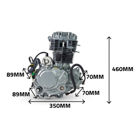 Moteur vertical 4T YX - 300cc Demarreur Electrique - Refroidissement à air