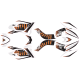 Kit décoraction QUAD CRZ BULL 125cc - Orange