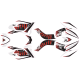 Kit décoraction QUAD CRZ BULL 150cc - Rouge