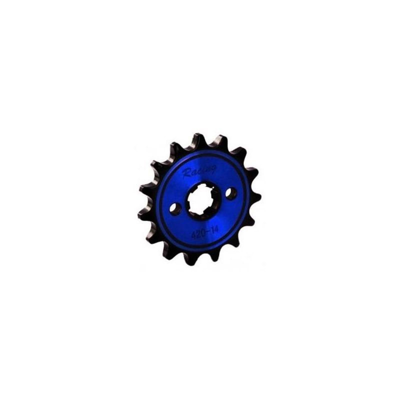 Racing Front Sprocket 420 13D 17mm Yellow