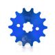 Pignon de sortie de Boite Renforcé 420 13d Ø17mm - Bleu